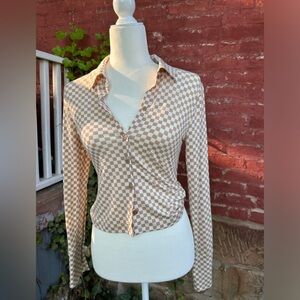 NWT Abercrombie and Fitch Checkered Shirt